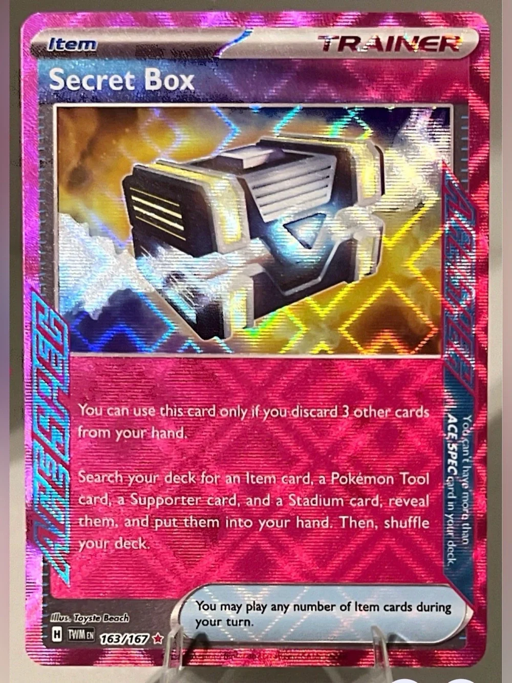 Pokémon TCG: Twilight Masquerade - SECRET BOX ACE SPEC 163/167 NM